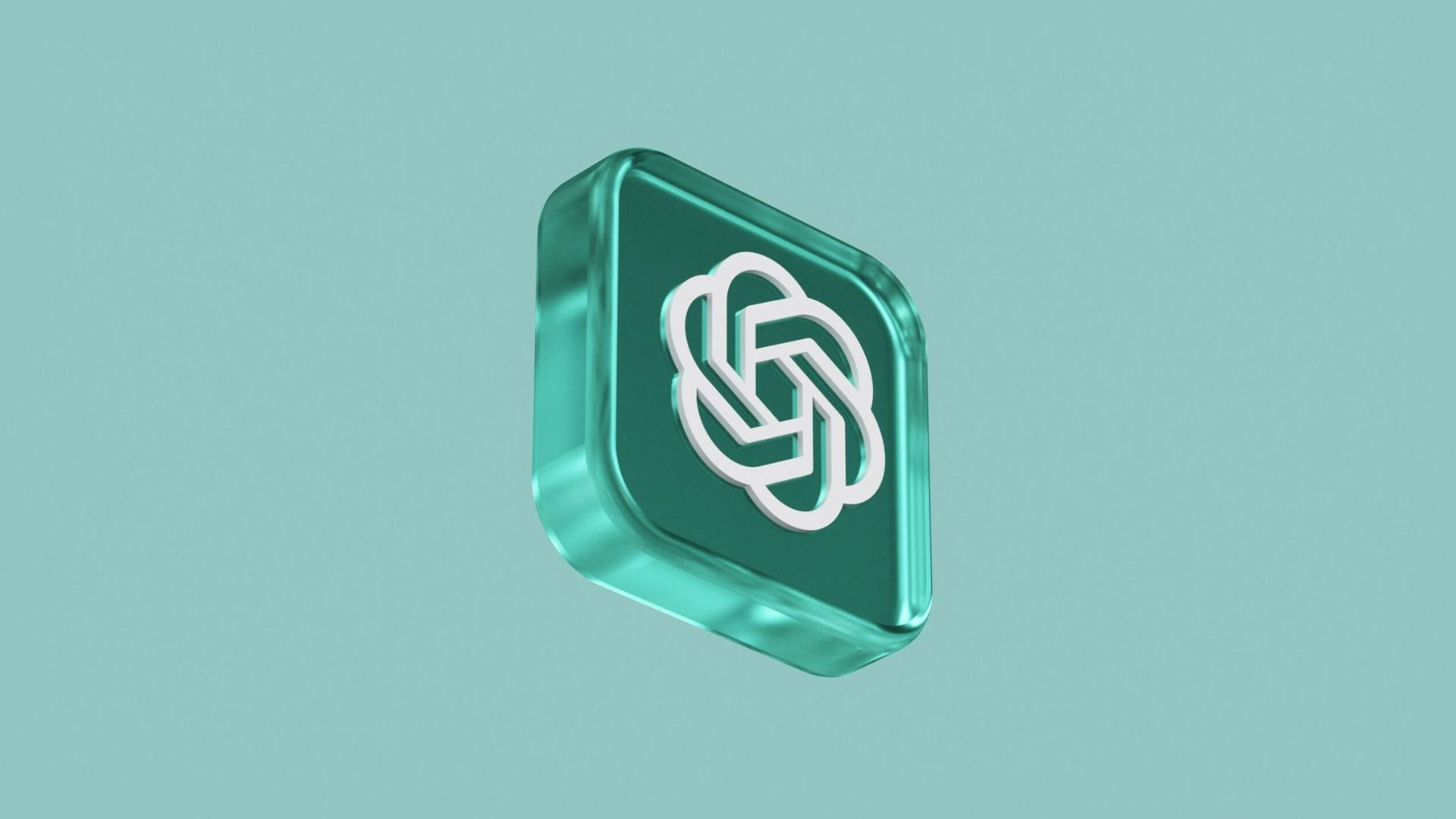 Logo do ChatGPT em destaque com fundo verde